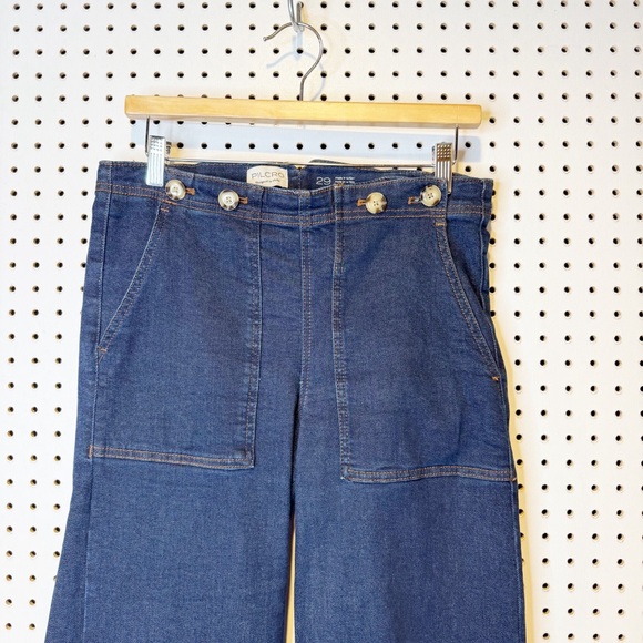 Anthropologie Pilcro The Kit Cropped Dark Wash Jeans - Picture 5 of 10